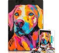 1000 Piece Puzzle Labrador Jigsaw Puzzle 1000 Pieces for Teenagers,Educational Games Home Decoration Artists Collection, Fine Art 50x75cm
