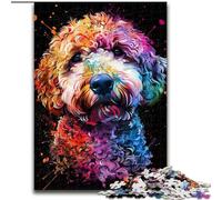 1000 Piece Puzzle Lagotto Romagnolo Dog Art Jigsaw Puzzles for Adults 1000 Piece for Birthdays, Holidays, And Special Occasions (Size 50x75cm)