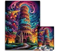 1000 Piece Puzzle Leaning Tower of Pisa Italy Paper Jigsaw Puzzles for Adults for Teenagers & Teens, Ideal Birthday 1000 PCS(38x26cm)