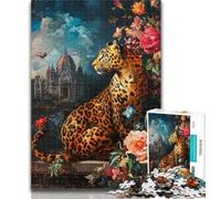 1000 Piece Puzzle Leopard Jigsaw Puzzles for Adults 1000 Piece,Educational Game for Birthday, Chrismas for And 14 Years Old 26x38cm