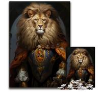 1000 Piece Puzzle Lion King Painting StylePuzzles for Adults Ideal for Lover Perfect Christmas New Year Valentines Gift 1000 PCS(38x26cm)