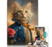 1000 Piece Puzzle Little Prince Cat 1000 Pieces Jigsaw Puzzles for Adults And Teens,Family Entertainment Toys Is Ideal As A Gift for The Whole Family 50x75cm