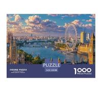 1000 Piece Puzzle - London Landscape British Landmarks, Classic Educational Games, Beautiful Decoration, Ideal for Adults Teens And Kids 52x38cm/1000pcs
