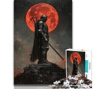 1000 Piece Puzzle Lone Knight Jigsaw Puzzle 1000 Pieces for Teenagers,Challenging Game And Family Play Secret Santa Gifts 50x75cm