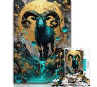1000 Piece Puzzle Magic Goat Jigsaws 1000 Pieces for Teenagers,is Ideal As A Gift for The Whole Family Suitable for And 14 26x38cm