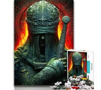 1000 Piece Puzzle Magical Knight Puzzles for Teenagers 1000 Pieces,Toys Educational Games Stress Relieving Wishlist with Santa Claus 26x38cm