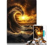 1000 Piece Puzzle Magical Waves 1000 Pieces Jigsaw Puzzle For Adults Teens,Wall Decoration Unique Birthday And Xmas Gifts Suitable for And 14 50x75cm