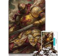 1000 Piece Puzzle Majestic Knight Jigsaw Puzzle 1000 Pieces for Teenagers,Educational Games Home Decoration Artists Collection, Fine Art 50x75cm