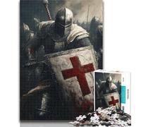 1000 Piece Puzzle Majestic Knight Jigsaws Puzzles 1000 Pieces for Adults Gifts,Learning Educational Toy for Is Ideal As A Gift for The Whole Family 50x75cm