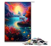 1000 Piece Puzzle Marvelous River Jigsaw for Adults Wooden Jigsaw Challenging Game 1000 PCS(75x50cm)
