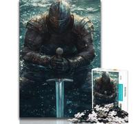 1000 Piece Puzzle Mighty Medieval Knight Jigsaw Puzzles for Teenagers 1000 Piece,Educational Toys Is Ideal As A Gift for The Whole Family (50x75cm)