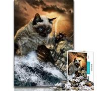 1000 Piece Puzzle Monster Titan Cat Kraken 1000 Piece Jigsaw Puzzles for Adults Gifts,learning Educational Toys Unique Home Decor And Gifts (26x38cm)