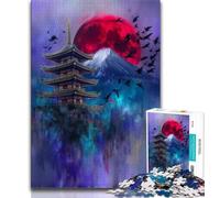 1000 Piece Puzzle Mount Fuji, Japan Jigsaw Puzzle 1000 Pieces for Teenagers,with Matching Poster And Trivia Sheet for Age 14 (50x75cm)