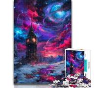 1000 Piece Puzzle Mysterious London Big Ben 1000 Pieces Jigsaw Puzzles for Adults And Teens,Family Entertainment Toys Is Ideal As A Gift for The Whole Family 26x38cm