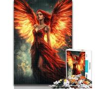 1000 Piece Puzzle Mysterious Phoenix Girl 1000 Pieces Jigsaw Puzzles for Adults And Teens,Artists Collection, Fine Art for Age 14+ 50x75cm