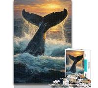 1000 Piece Puzzle Mysterious Whale 1000 Piece Jigsaw Puzzles for Adults & Teens,Challenging Game for The Whole for Women, Gifts for Men 26x38cm