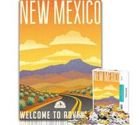 1000 Piece Puzzle New Mexico 1000 Piece Jigsaw Puzzles for Adults Gifts,learning Educational Toys Unique Home Decor And Gifts 26x38cm