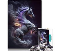 1000 Piece Puzzle Pegasus Of Destiny 1000 Piece Jigsaw Puzzles for Teenagers,Charcoal Art Staycation Kill Time for Home Decoration (26x38cm)