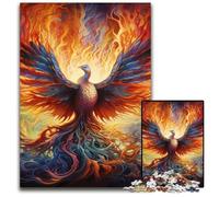 1000 Piece Puzzle Phoenix Wooden Jigsaw Puzzles for Adults Challenging DIY Brain Teaser, Perfect Family Game Or Decorative Gift 50x75CM/19.68x29.52inch