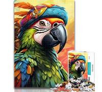 1000 Piece Puzzle Pirate Parrot 1000 Piece Jigsaw Puzzles for Teenagers,Educational Toys & Games for Adults And Teenagers 75x50cm