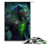 1000 Piece Puzzle Poison Wolf Dragon Jigsaw for Adults Wooden Jigsaw Challenging Game (75x50cm)