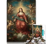 1000 Piece Puzzle Portrait of Mary The Mother Jigsaw Puzzles for Adults 1000 Pieces,Relax Games Is Ideal As A Gift for The Whole Family 26x38cm