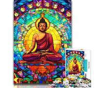 1000 Piece Puzzle Psychedelic Buddha 1000 Pieces Jigsaw Puzzles for Adults And Teens,Artists Collection, Fine Art for Age 14+ 50x75cm