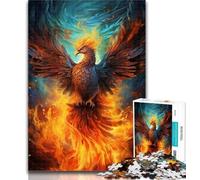1000 Piece Puzzle Psychedelic Phoenix Jigsaw Puzzle 1000 Pieces for Teenagers,Educational Game Challenge Toy for Women And Men 50x75cm