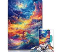 1000 Piece Puzzle Rainbow Cloud 1000 Pieces Jigsaw Puzzle For Adults Teens,Toy Intellectual Game Artists Collection, Fine Art 50x75cm