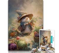 1000 Piece Puzzle Rat Wizard Jigsaw Puzzles 1000 Pieces for Adults Teens,Train Your Brain And Hands Gifts for Friends And Family (26x38cm)