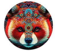 1000 Piece Puzzle Red Panda 1000Pc Adults Round Jigsaw Puzzle Brain Teaser Game for Teenagers, Perfect 67.5x67.5cm