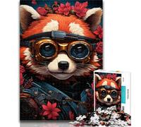 1000 Piece Puzzle Red Panda Art Adult Puzzles 1000 Pieces,for Age 14+ Impossible Game Best Gift for Adults And Teenagers 26x38cm