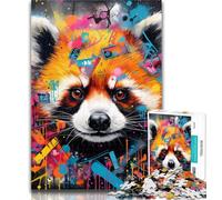 1000 Piece Puzzle Red Panda Jigsaw Puzzles for Adults 1000 Pieces,Train Your Brain And Hands Birthday Present, Gifts 75x50cm
