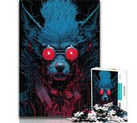 1000 Piece Puzzle Robot Wolf Jigsaw Puzzle 1000 Pieces for Adults,Fun Activity for Home, Rainy Days Toys, Birthday Gifts 50x75cm