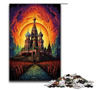 1000 Piece Puzzle Russia Red Square Jigsaw for Adults Wood Jigsaw Great Gifts for Christmas 75x50cm
