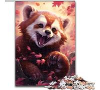 1000 Piece Puzzle Sakura Red Panda 1000Pc Adults Jigsaw Puzzle Perfect for Teenager & Families, Ideal (Size 26x38cm)