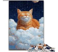 1000 Piece Puzzle Sleeping Orange Cat JigsawPuzzle 1000 Pieces for Adults Challenging Brain Teaser for Teenagers & Families 26X38CM