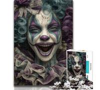 1000 Piece Puzzle Smiling Clown 1000 Piece Jigsaw Puzzles for Teenagers Gifts,Artists Collection, Fine Art for Age 14+ 50x75cm