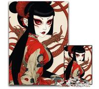 1000 Piece Puzzle Snake Demon Girl Jigsaw Puzzles for Adults Ideal for Teenagers Collectors Travel Gift Family Activity 1000 PCS(75x50cm)