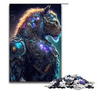 1000 Piece Puzzle Space Lions Jigsaw for Adults Wood Jigsaw Great Gifts for Christmas 75x50cm