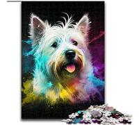 1000 Piece Puzzle Spirit Dog Puzzles for 1000 Piece Christmas Halloween Mother's Day New Year Easter Gift (Szie 26x38 cm)