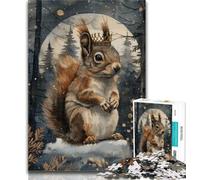 1000 Piece Puzzle Squirrel Jigsaw Puzzle 1000 Pieces for Teenagers,Challenging Game And Family Play Secret Santa Gifts 26x38cm
