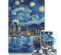 1000 Piece Puzzle Starry Sky Color Jigsaw Puzzles 1000 Pieces for Adults Teens,Toys Educational Games Stress Relieving Enhance Love between Couples 50x75cm