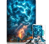 1000 Piece Puzzle Storm Clouds 1000 Pieces Jigsaw Puzzle For Adults Teens,Wall Decoration Unique Birthday And Xmas Gifts Suitable for And 14 26x38cm