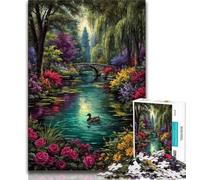 1000 Piece Puzzle Summer Bridge 1000 Pieces Jigsaw Puzzles for Adults And Teens,Family Entertainment Toys Is Ideal As A Gift for The Whole Family (50x75cm)