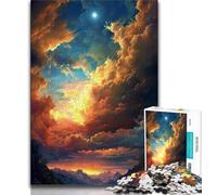 1000 Piece Puzzle Sunset in The Mountains Puzzles for Adults Teens 1000 Pieces,Toys Educational Games Stress Relieving Enhance Love between Couples (50x75cm)