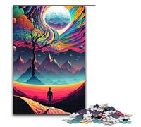 1000 Piece Puzzle Surreal AI Art Jigsaw for Adults Wood Jigsaw Great Gifts for Christmas 75x50cm