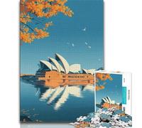 1000 Piece Puzzle Sydney Opera House Jigsaws Puzzles 1000 Pieces for Adults Gifts,Decompressing Intellectual Educational Toy Great Gifts And Toys (38x26cm)