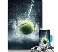1000 Piece Puzzle Tennis Sports Jigsaw Puzzle 1000 Pieces for Teenagers,with Matching Poster And Trivia Sheet for Age 14 50x75cm
