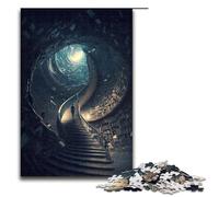 1000 Piece Puzzle The Library Jigsaw for Adults Wood Jigsaw Great Gifts for Christmas 75x50cm